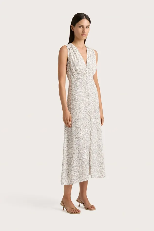 Women Faithfull The Brand Dresses Oceane Midi Dress Calla Umber