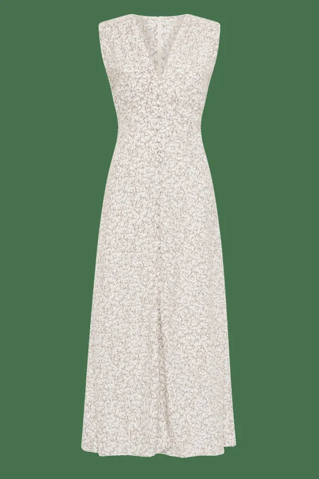 Women Faithfull The Brand Dresses Oceane Midi Dress Calla Umber