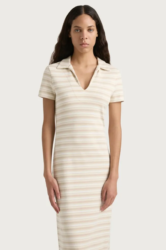 Women Faithfull The Brand Maxi Dresses Tiesse Maxi Dress Cream Stripe
