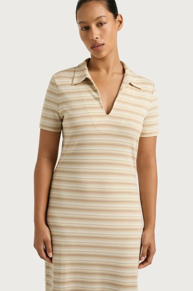 Women Faithfull The Brand Maxi Dresses Tiesse Maxi Dress Cream Stripe