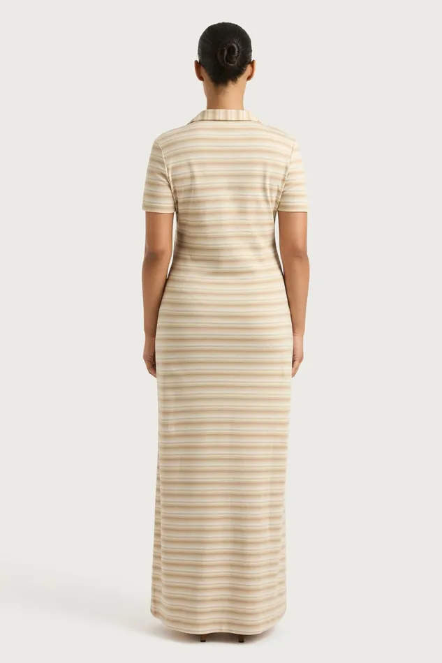 Women Faithfull The Brand Maxi Dresses Tiesse Maxi Dress Cream Stripe