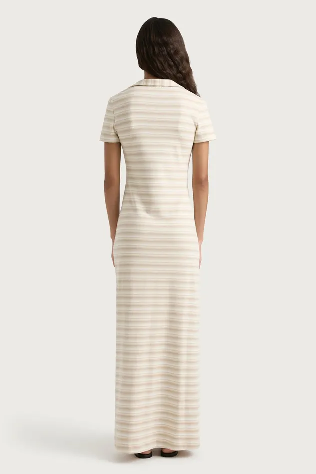 Women Faithfull The Brand Maxi Dresses Tiesse Maxi Dress Cream Stripe