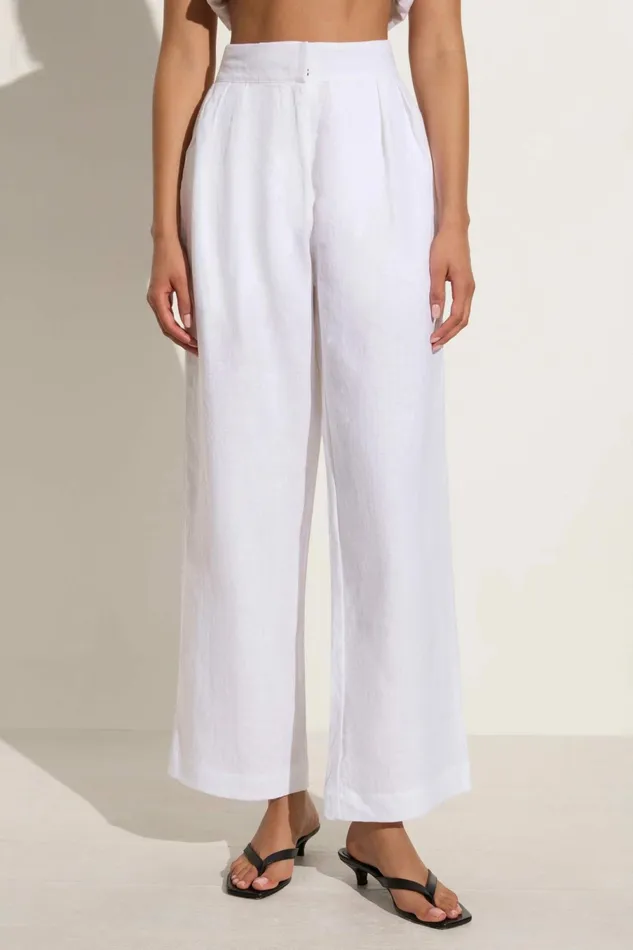 Women Faithfull The Brand Pants Duomo Pant White 8211 Faithfull The Brand