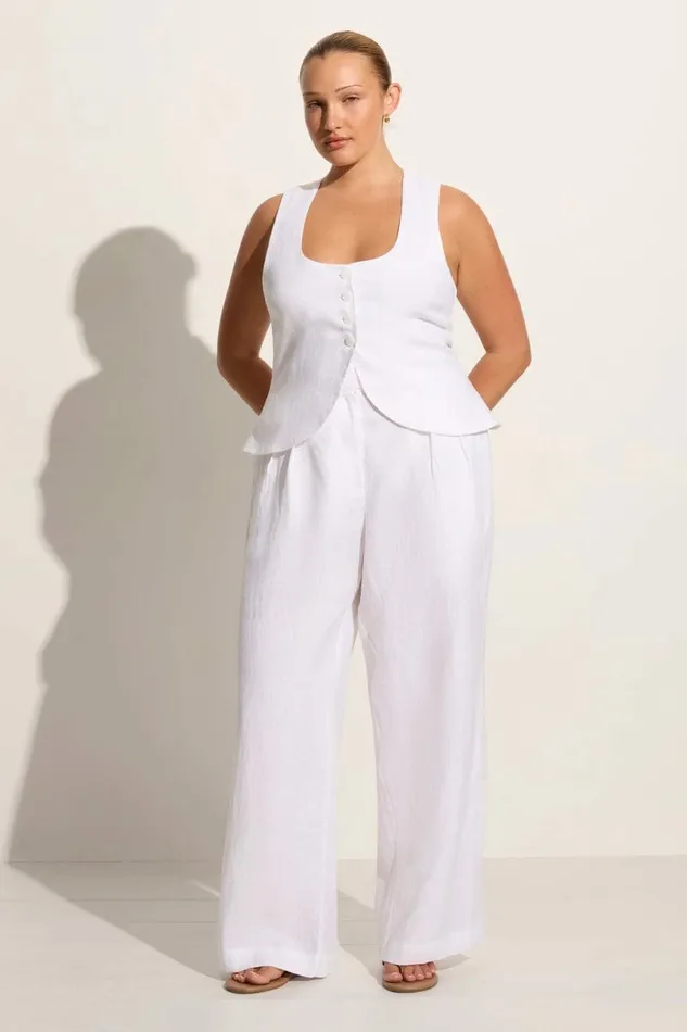 Women Faithfull The Brand Pants Duomo Pant White 8211 Faithfull The Brand