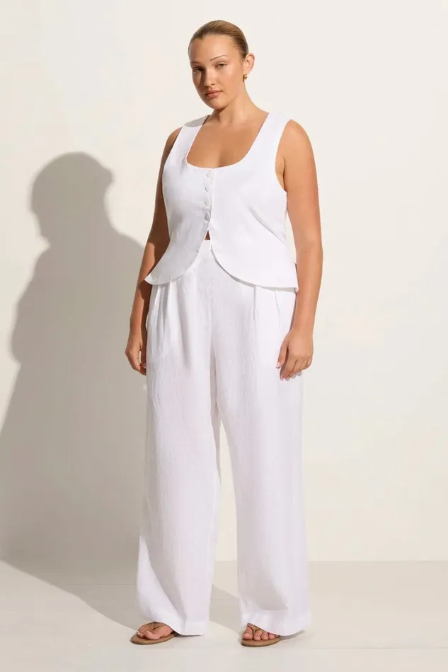 Women Faithfull The Brand Pants Duomo Pant White 8211 Faithfull The Brand