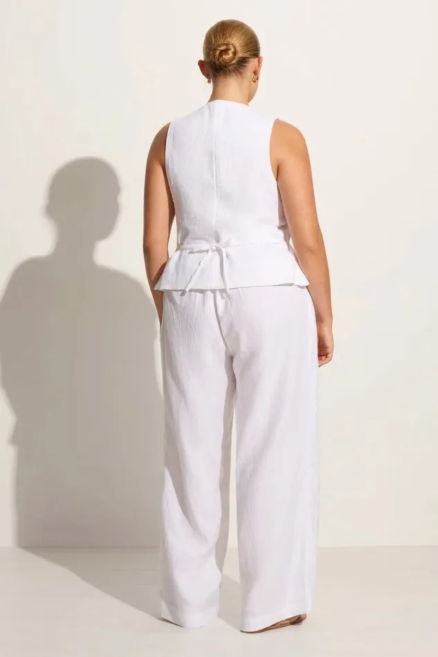 Women Faithfull The Brand Pants Duomo Pant White 8211 Faithfull The Brand