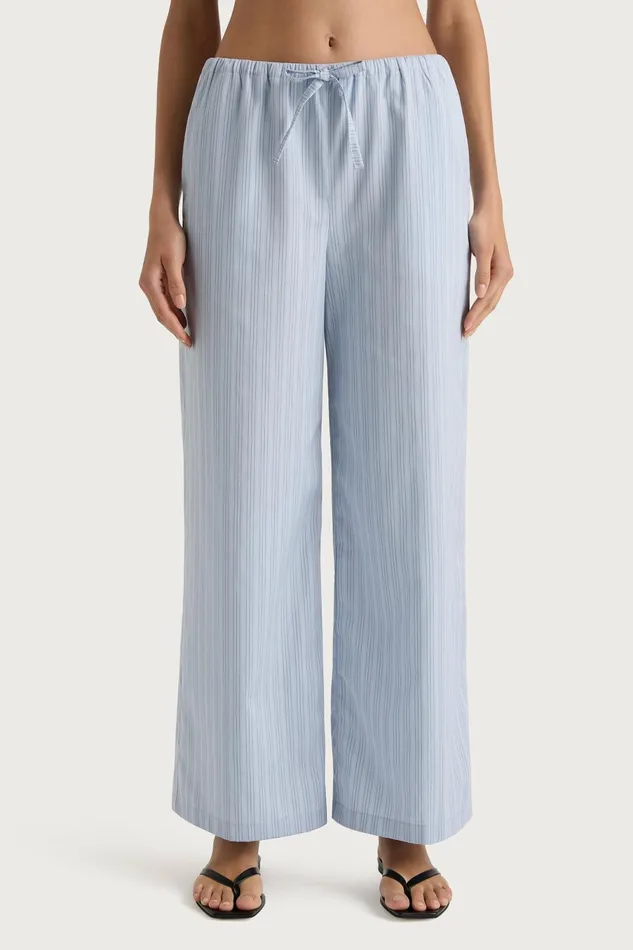 Women Faithfull The Brand Pants Freja Pant Blue Pinstripe