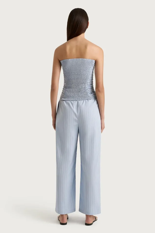 Women Faithfull The Brand Pants Freja Pant Blue Pinstripe