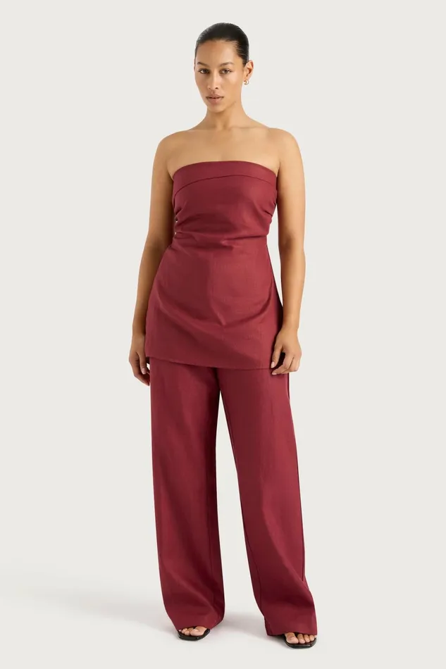 Women Faithfull The Brand Pants Lulea Pant Wine