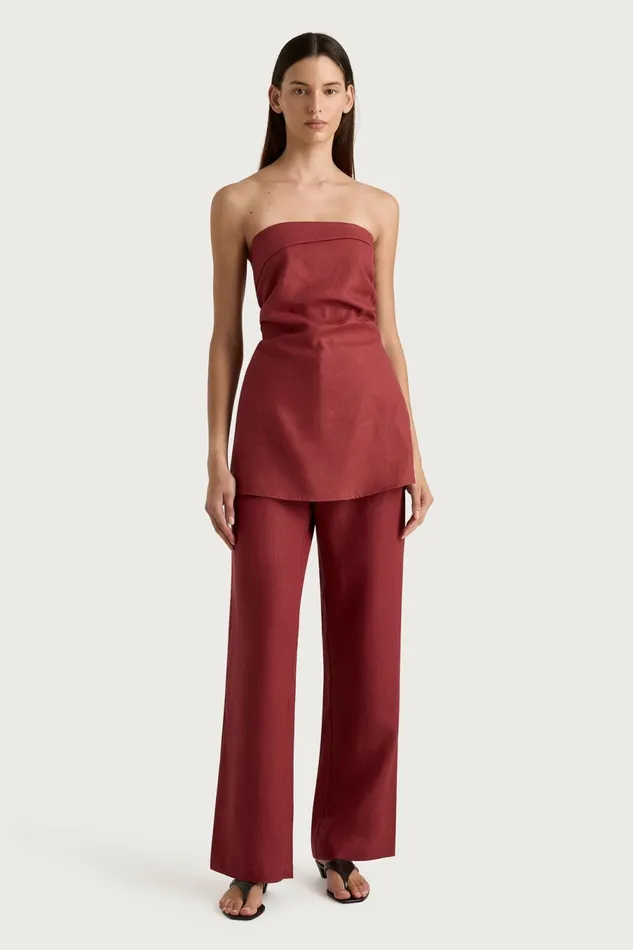 Women Faithfull The Brand Pants Lulea Pant Wine