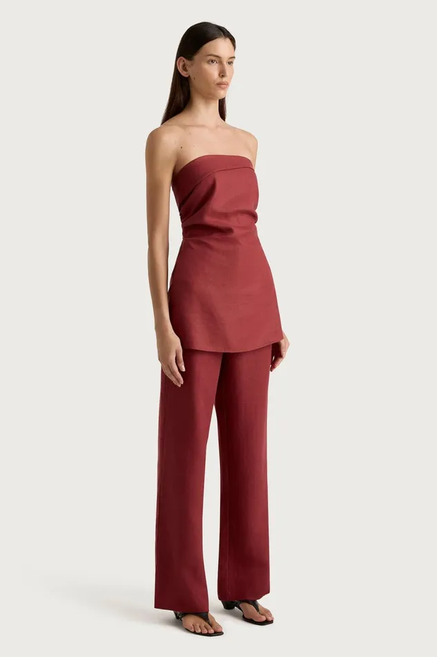 Women Faithfull The Brand Pants Lulea Pant Wine