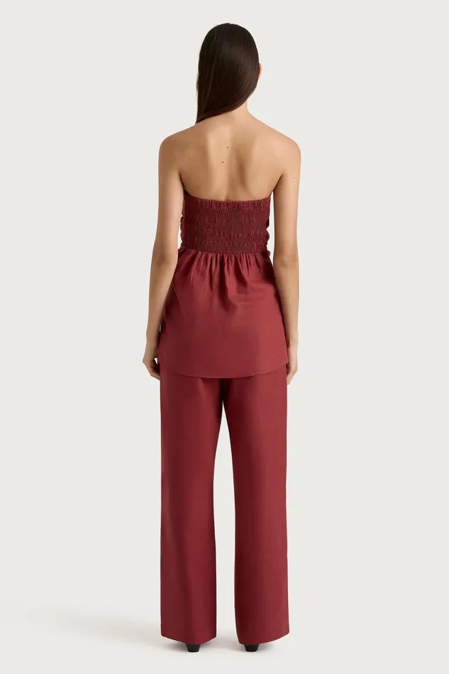 Women Faithfull The Brand Pants Lulea Pant Wine