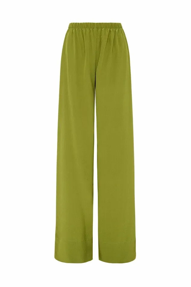 Women Faithfull The Brand Pants Monforte Pant Palm Green 8211 Faithfull The Brand