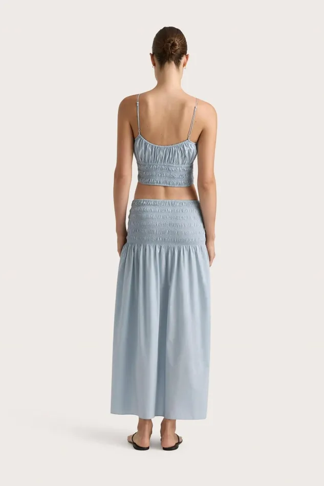 Women Faithfull The Brand Skirts and Shorts Baia Skirt Sky Blue