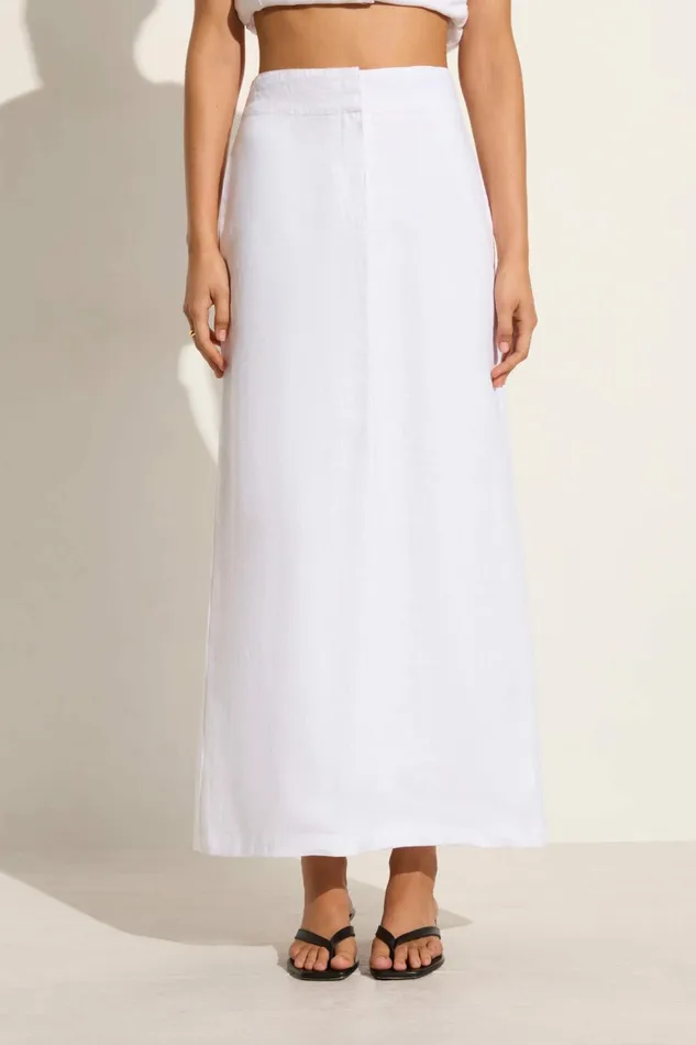 Women Faithfull The Brand Skirts and Shorts Nelli Skirt White 8211 Faithfull The Brand