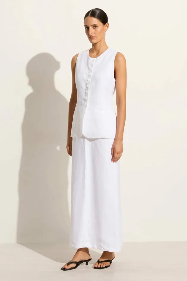 Women Faithfull The Brand Skirts and Shorts Nelli Skirt White 8211 Faithfull The Brand