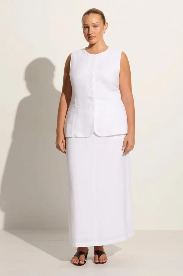Women Faithfull The Brand Skirts and Shorts Nelli Skirt White 8211 Faithfull The Brand