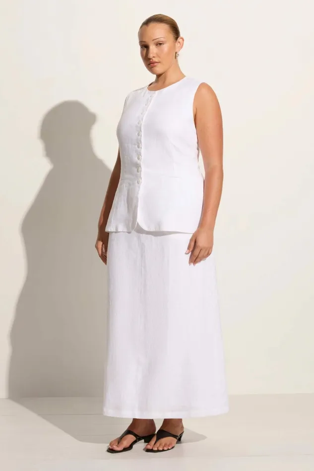 Women Faithfull The Brand Skirts and Shorts Nelli Skirt White 8211 Faithfull The Brand