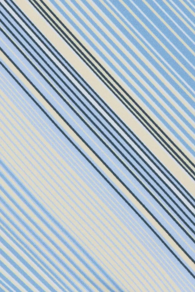 Women Faithfull The Brand Swim Elea Bikini Top Futura Stripe Sky Blue
