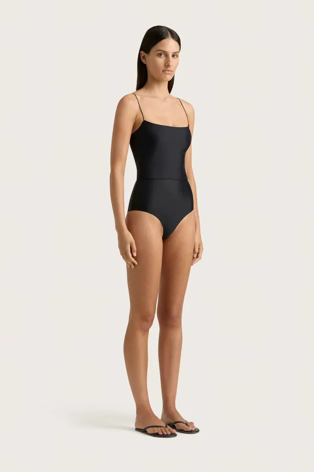 Women Faithfull The Brand Swim Elea Crop Top Black