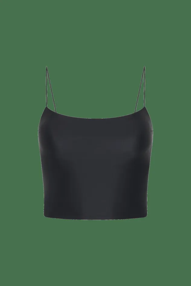 Women Faithfull The Brand Swim Elea Crop Top Black