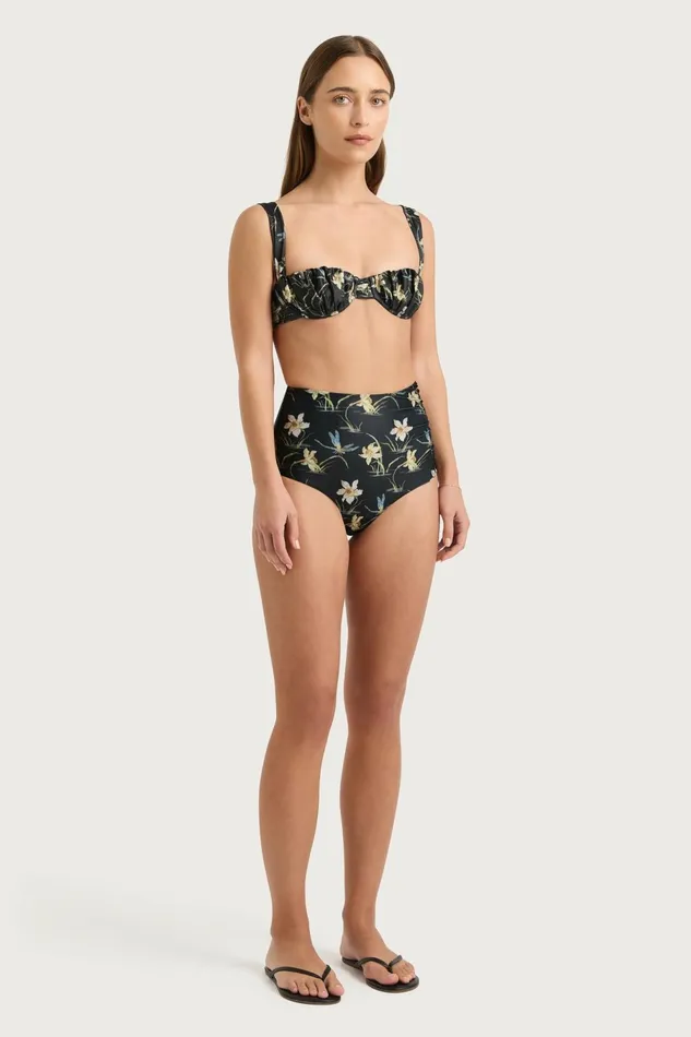 Women Faithfull The Brand Swim Emily Bikini Top Daffodil Print