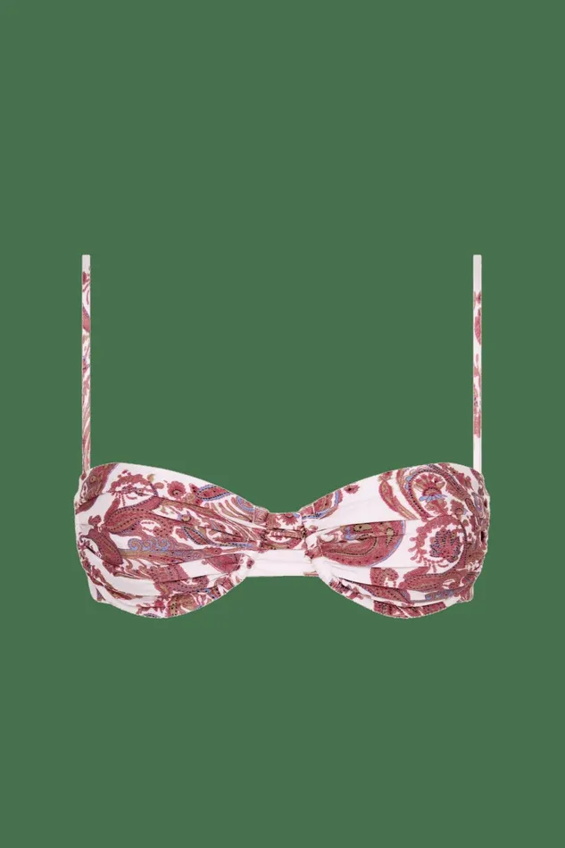 Women Faithfull The Brand Swim Stefania Bikini Top Alessia Paisley 8211 Faithfull The Brand