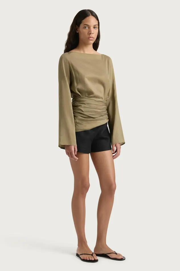 Women Faithfull The Brand Tops Adelia Top Khaki