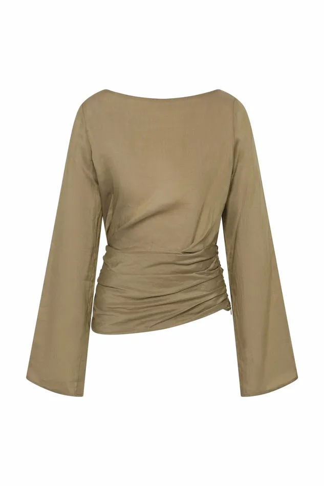 Women Faithfull The Brand Tops Adelia Top Khaki