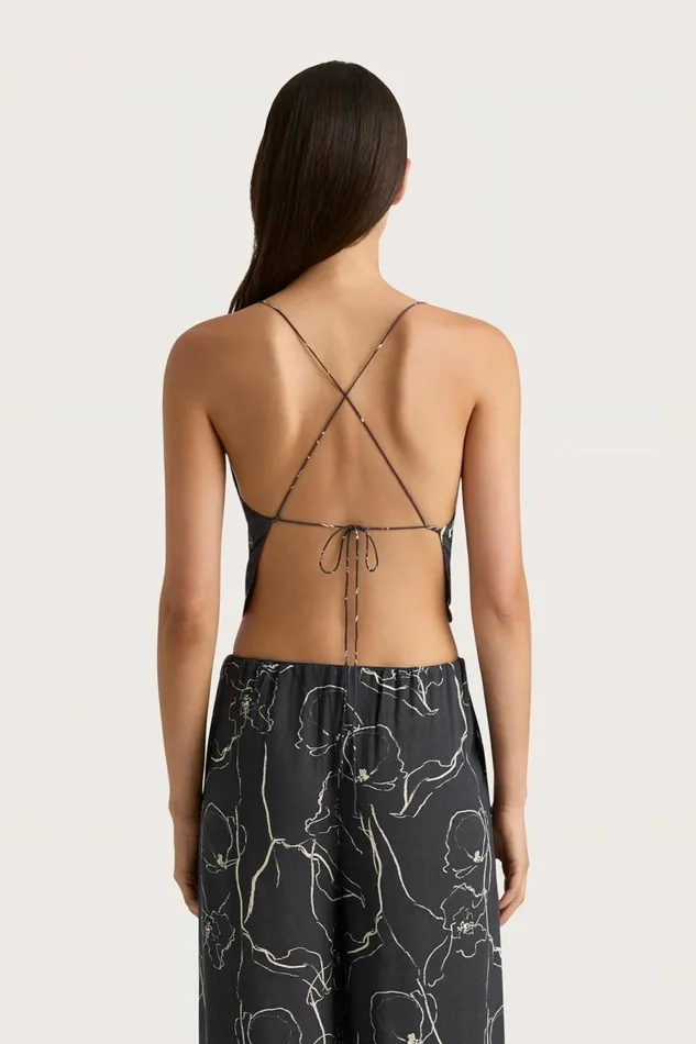 Women Faithfull The Brand Tops Aurelie Top Calla Charred Navy