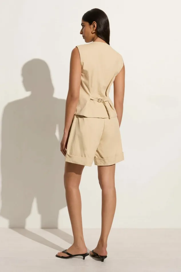 Women Faithfull The Brand Tops Delfina Vest Bleached Sand 8211 Faithfull The Brand