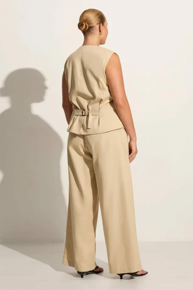Women Faithfull The Brand Tops Delfina Vest Bleached Sand 8211 Faithfull The Brand