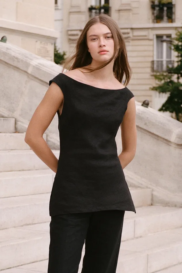 Women Faithfull The Brand Tops Ilride Top Black