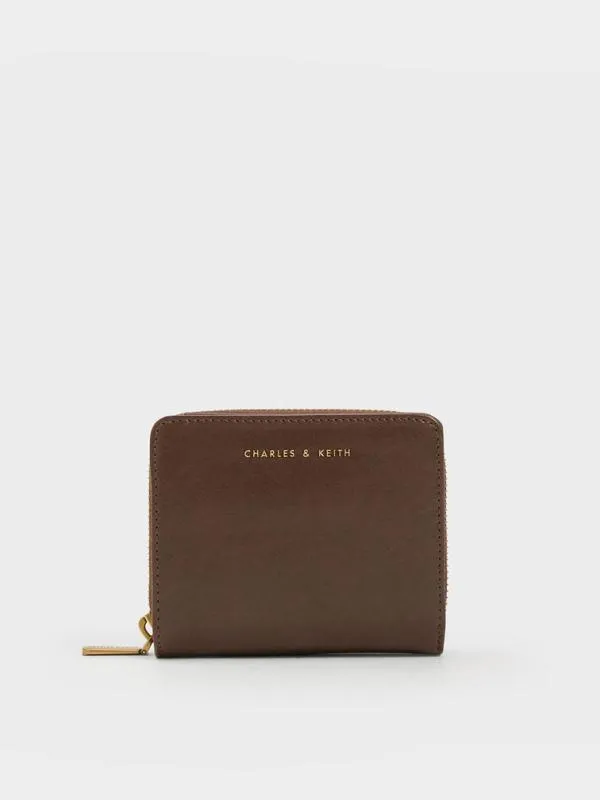 Women Finley ZipAround Small Wallet 8211 Dark Brown CHARLES and KEITH Small Wallets Women Finley ZipAround Small Wallet 8211 Dark Brown CHARLES and KEITH Small Wallets