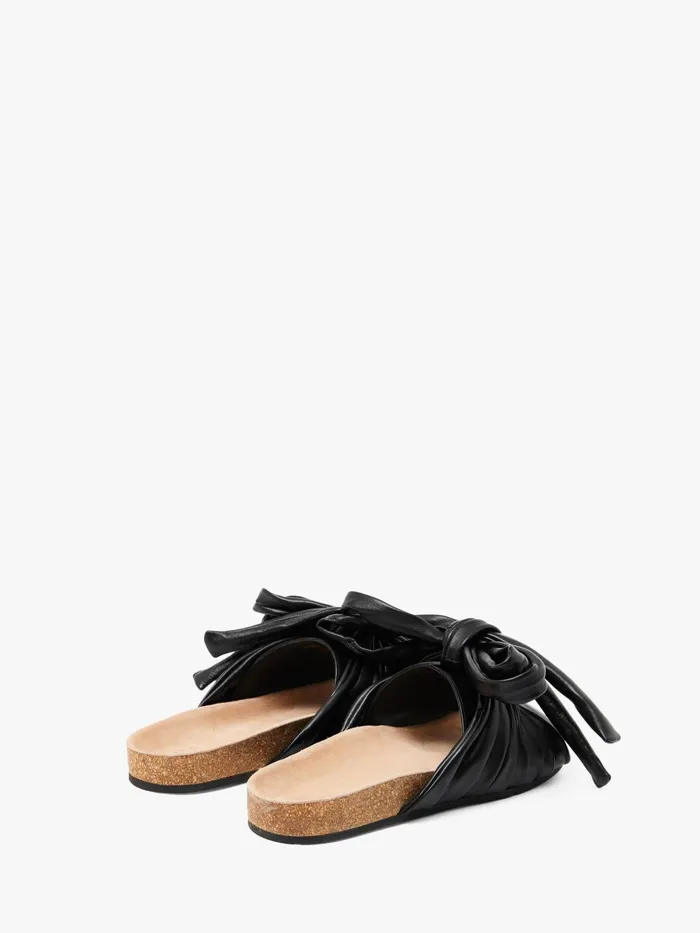 Women Flats JW Anderson BOW FLAT SANDALS Black Women Flats JW Anderson BOW FLAT SANDALS Black