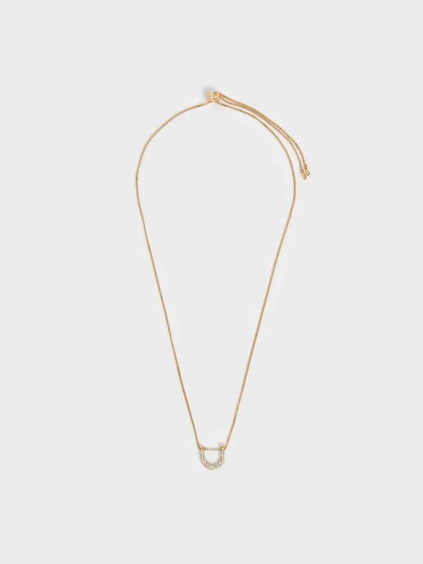 Women Gabine Swarovski Crystal Necklace 8211 Gold CHARLES and KEITH Necklaces Women Gabine Swarovski Crystal Necklace 8211 Gold CHARLES and KEITH Necklaces
