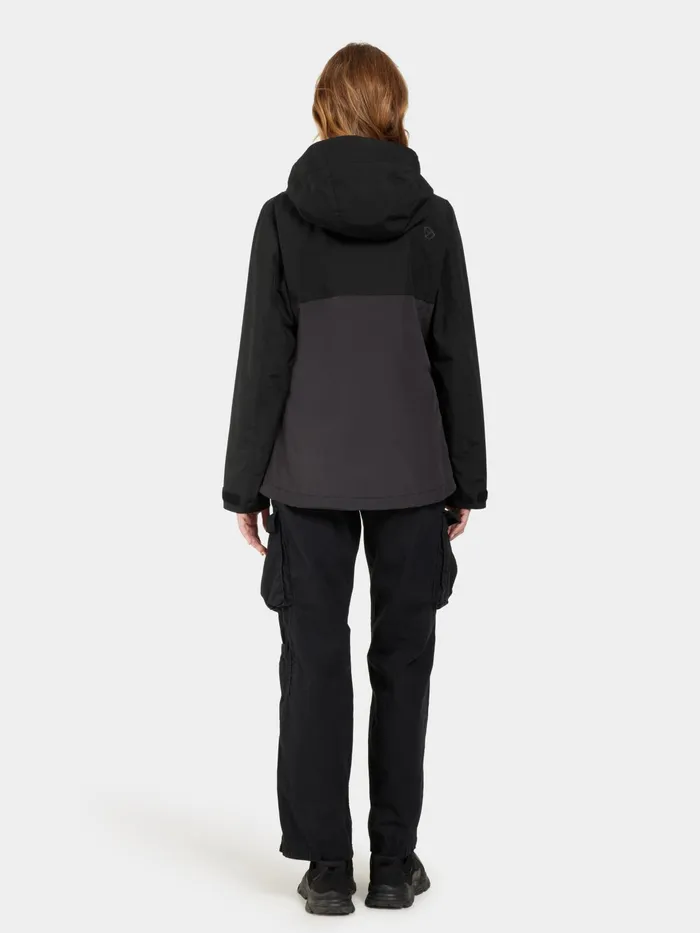 Women Grit Jacket Black Didriksons Shell Jackets