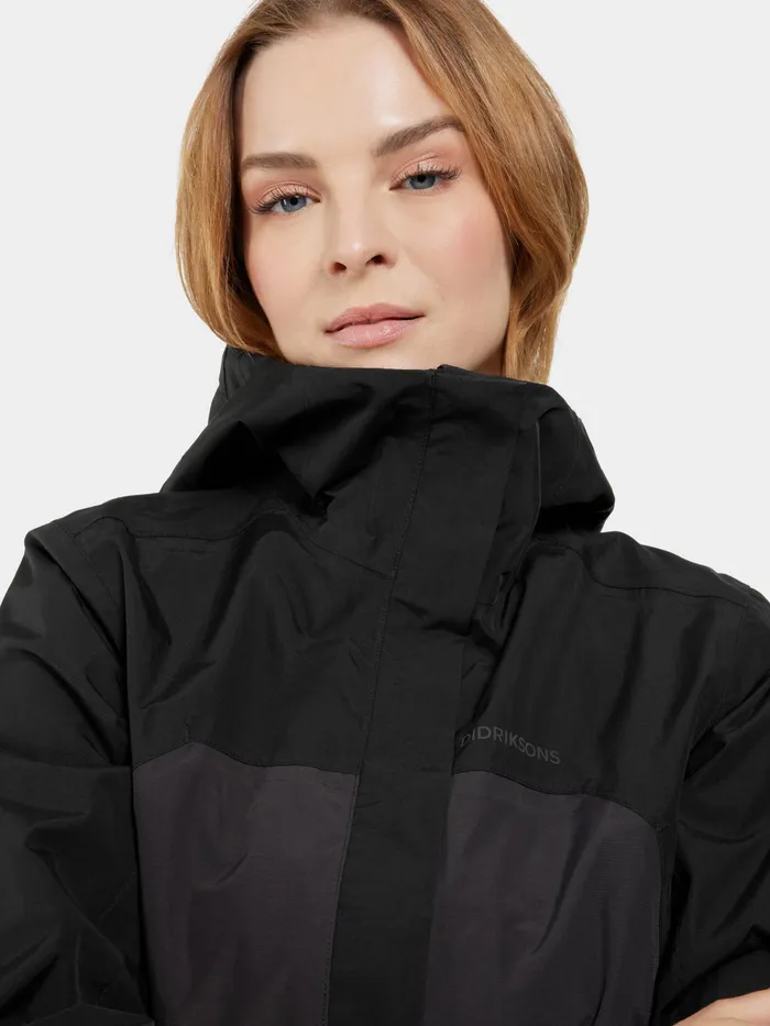 Women Grit Jacket Black Didriksons Shell Jackets