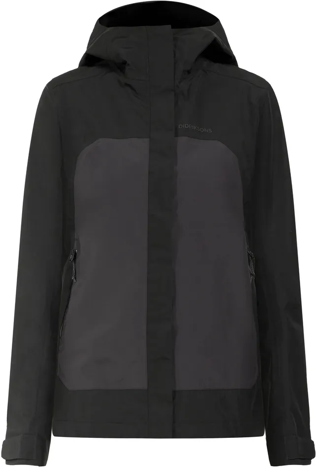 Women Grit Jacket Black Didriksons Shell Jackets