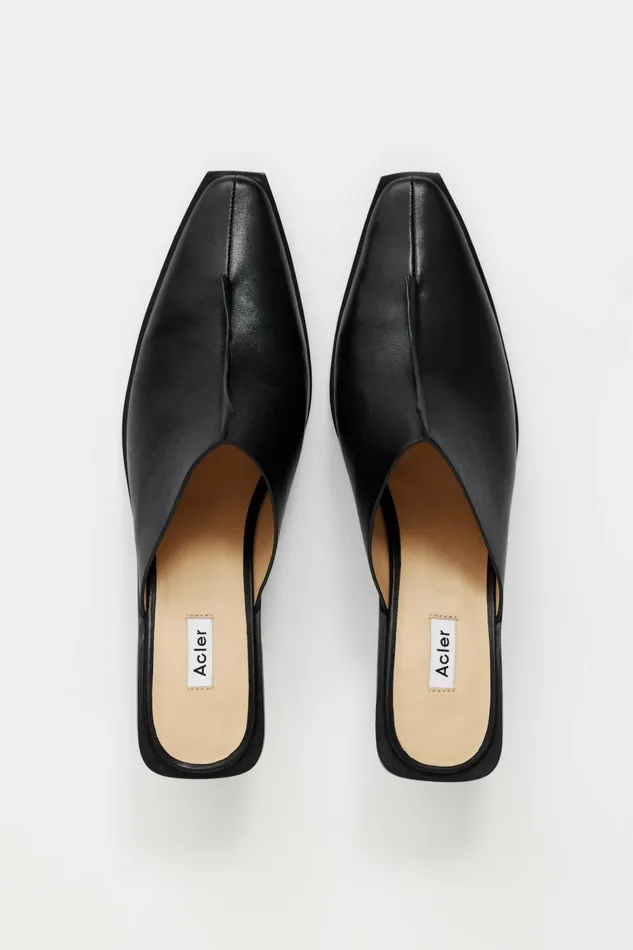 Women HALWILL MULE Black Acler Shoes