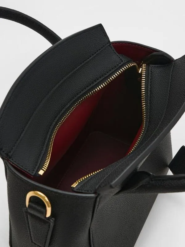 Women Harper Structured Top Handle Bag 8211 Black CHARLES and KEITH Top Handle Bags