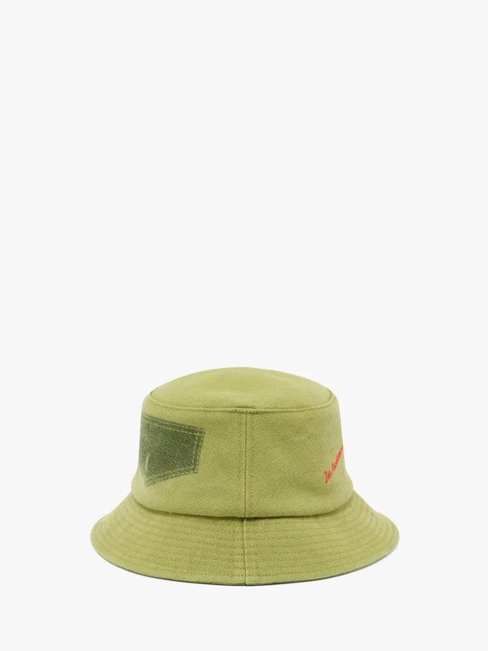 Women HATS JW Anderson BUCKET HAT WITH ANCHOR LOGO Olive Women HATS JW Anderson BUCKET HAT WITH ANCHOR LOGO Olive