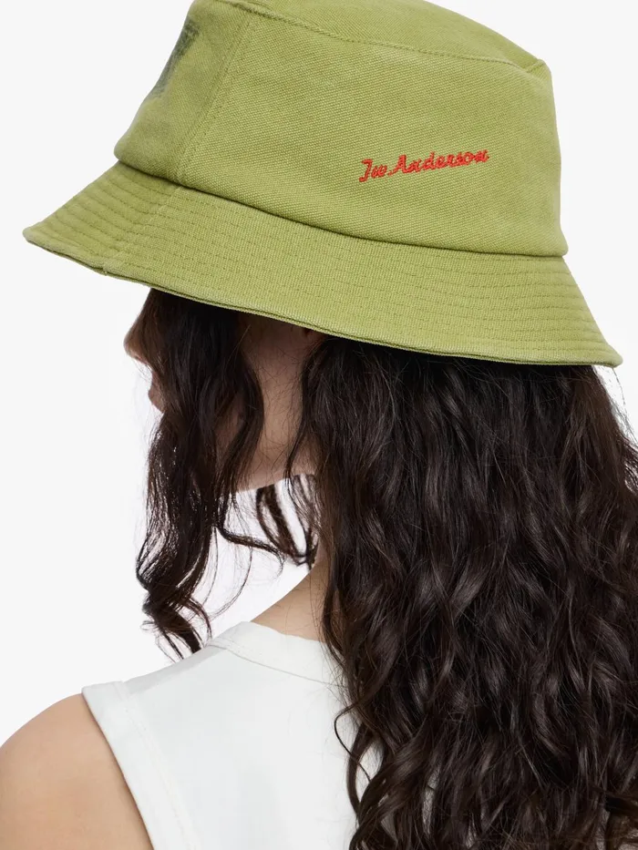 Women HATS JW Anderson BUCKET HAT WITH ANCHOR LOGO Olive Women HATS JW Anderson BUCKET HAT WITH ANCHOR LOGO Olive