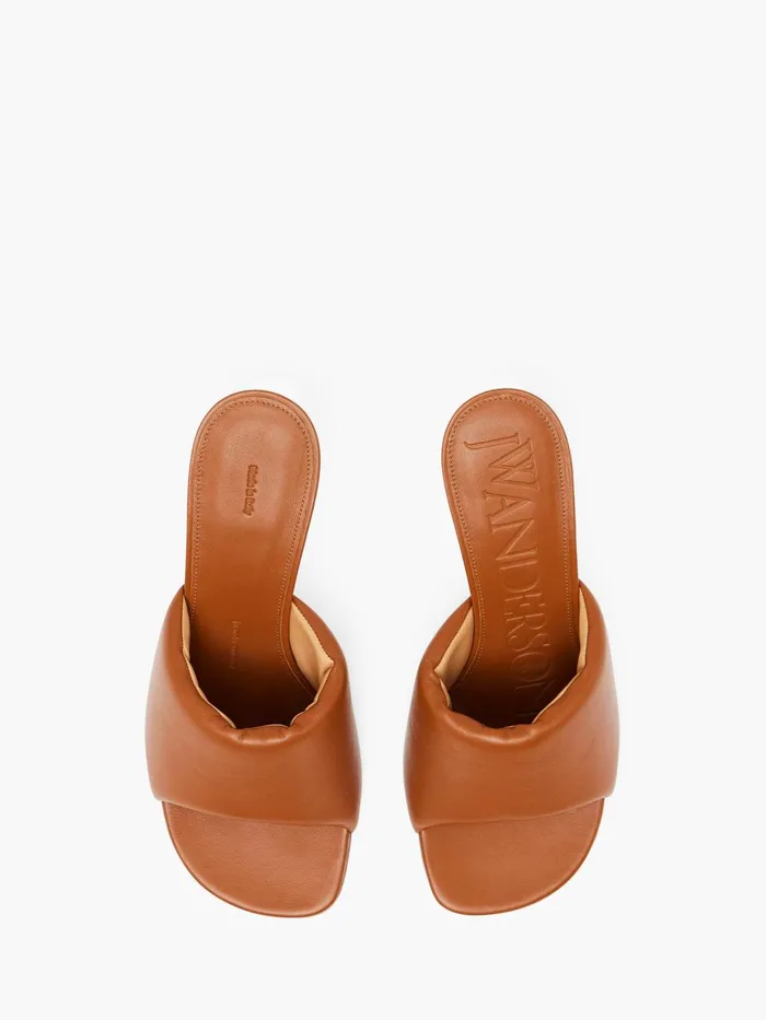 Women Heels JW Anderson CHAIN HEEL LEATHER MULES Tan Women Heels JW Anderson CHAIN HEEL LEATHER MULES Tan