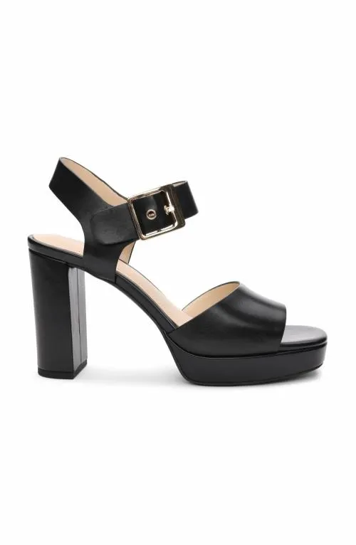 Women Heels Liverpool Los Angeles Celebrity Ankle Strap Heel Black