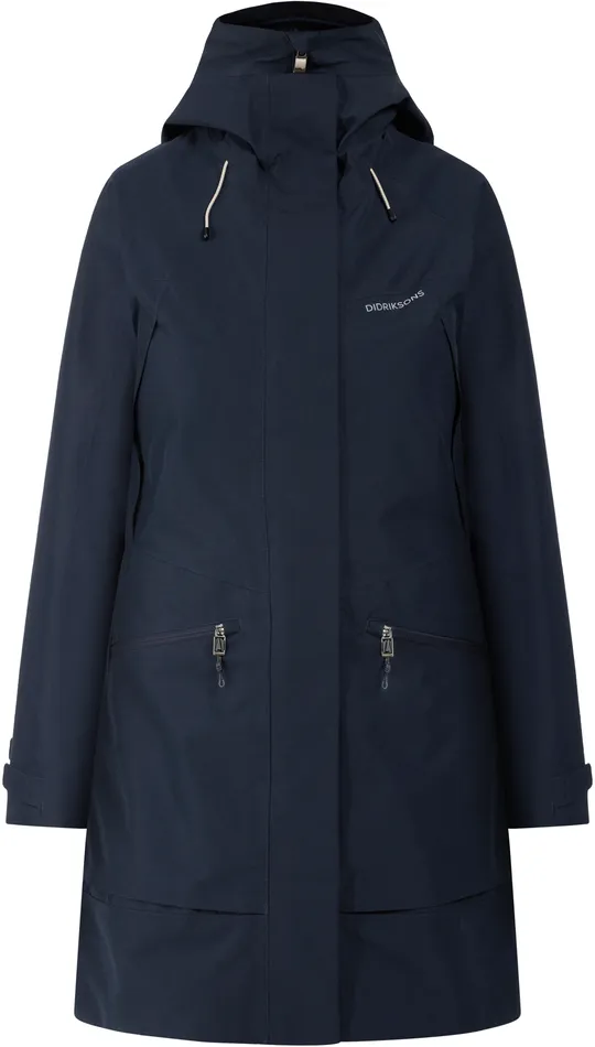 Women Ilma Parka Dark Night Blue Didriksons Spring Jackets