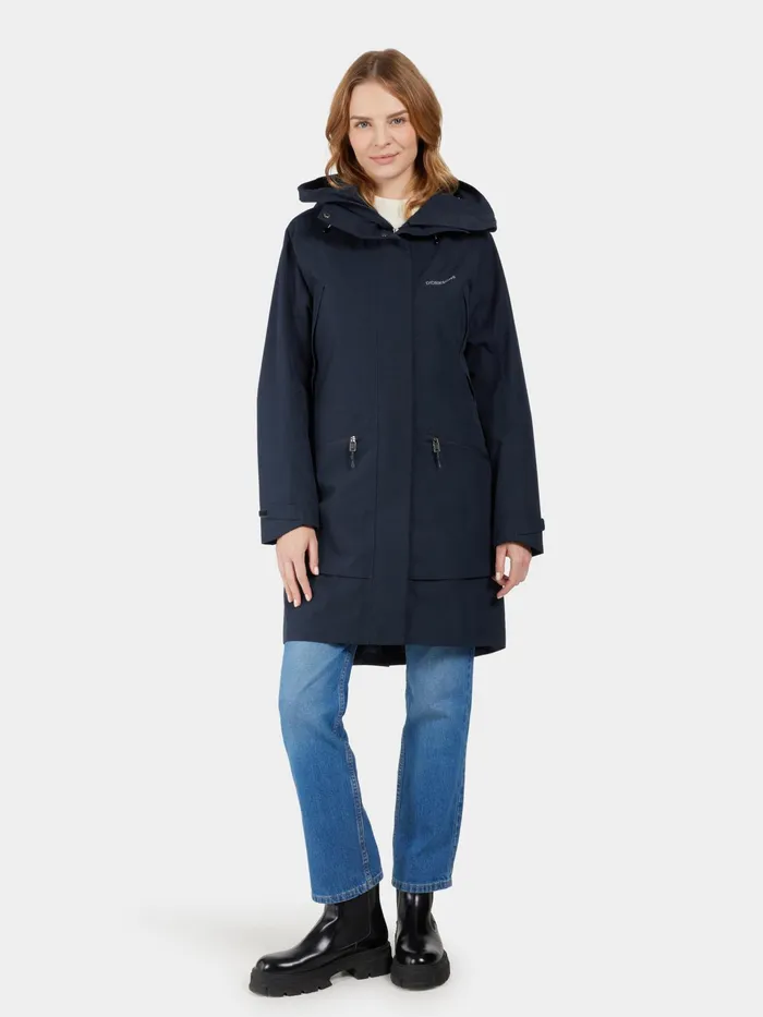 Women Ilma Parka Dark Night Blue Didriksons Spring Jackets