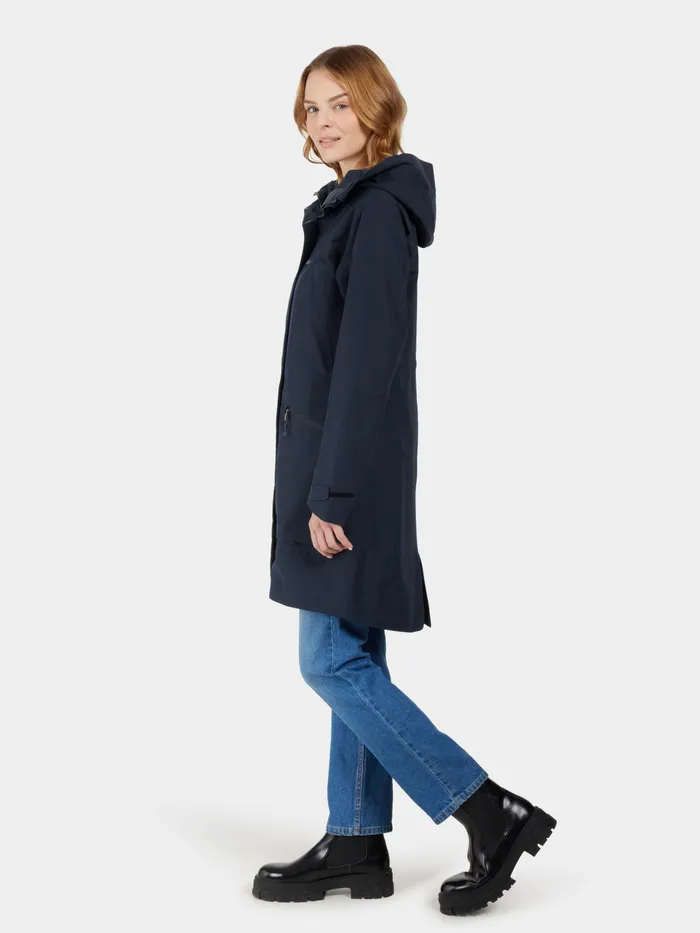 Women Ilma Parka Dark Night Blue Didriksons Spring Jackets