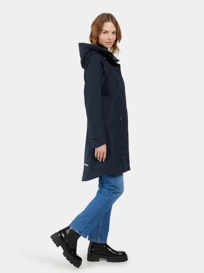 Women Ilma Parka Dark Night Blue Didriksons Spring Jackets