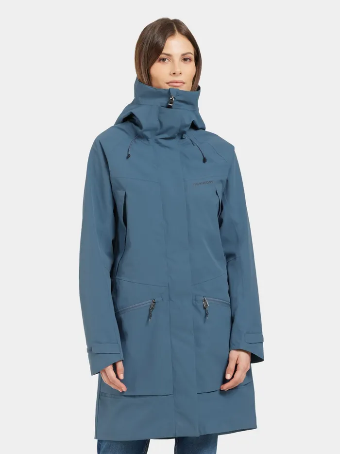 Women Ilma Parka True Blue Didriksons Spring Jackets